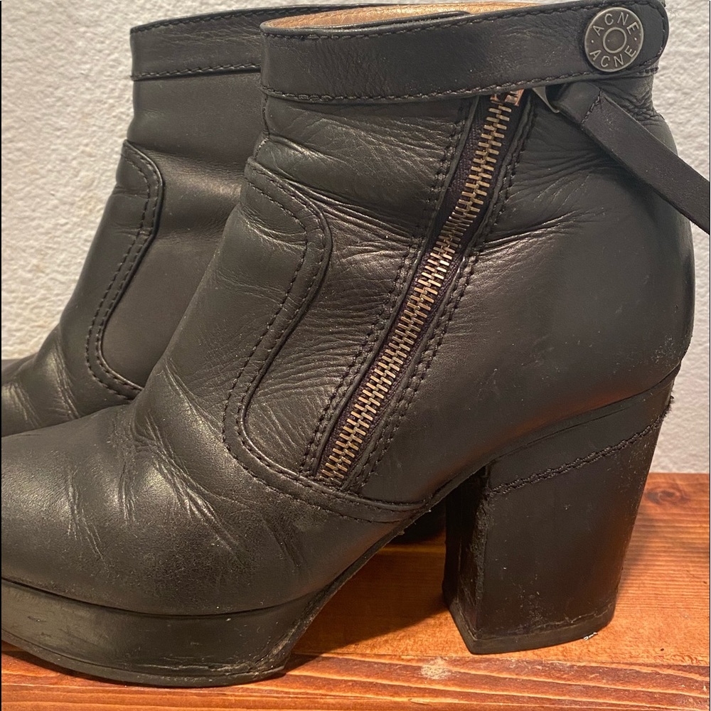 Acne Studios Leather Booties